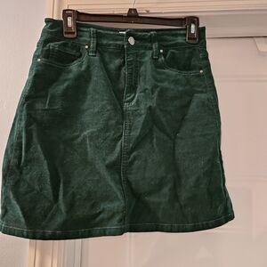 Market & Spruce Forest Green Skirt
